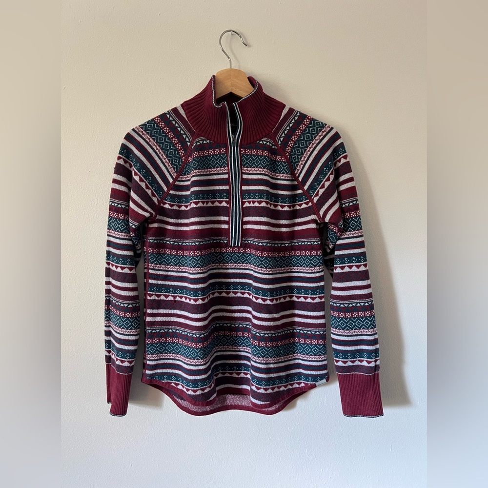 Eddie Bauer Nordic Knit Quarter Zip Sweater
